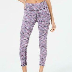 Ideology Womens Leggings XL Purple Cutout Cropped